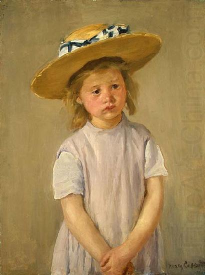 Mary Cassatt Child in a Straw Hat china oil painting image